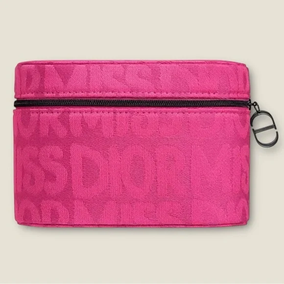 Hot-Pink/BlacHot-Pink/Black Dior Beauty (Miss Dior) Cosmetic-Makeup Vanity Case - Picture 1 of 16